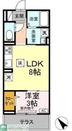 ポール・ヴェールの物件間取画像